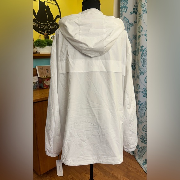 Calvin Klein White Hooded Windbreaker - Picture 2 of 9